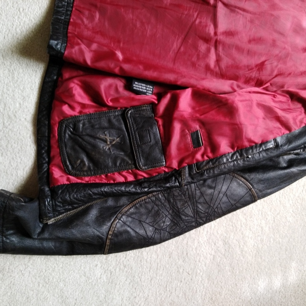 Mens Affliction Live Fast Leather - Picture 6 of 8